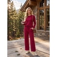 thumbnail image 3 of Cueply 2 Piece Sets for Women Outfits Casual Long Sleeve Lounge Matching Sets Clothing with Pockets, 3 of 9
