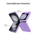 thumbnail image 3 of ELEHOLD Case for Samsung Galaxy Z Flip 6, Shockproof Hard PC Slim Thin Case with Camer Screen Protection,Purple, 3 of 8