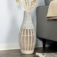 thumbnail image 6 of White Bamboo and Rope Floor Vase, 6 of 7