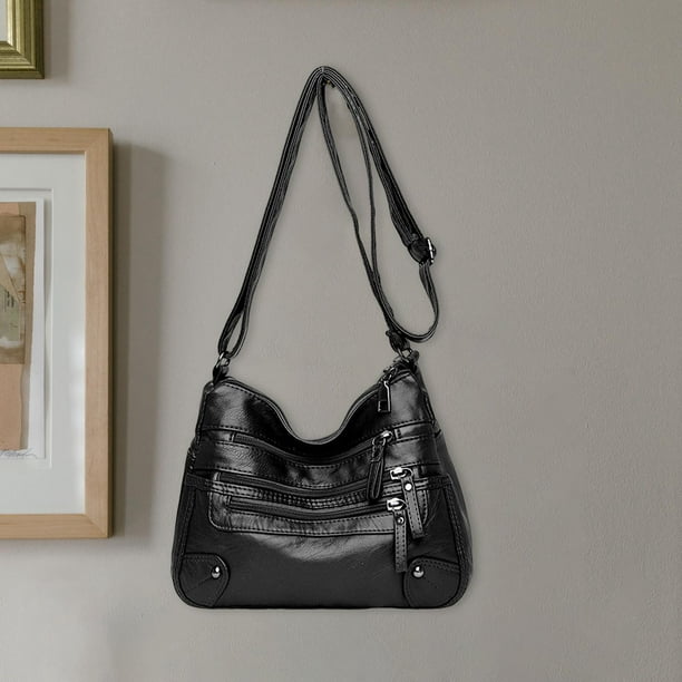 Bolso de hombro BLESIY de Múltiples capas negro