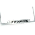 thumbnail image 3 of Chevrolet Equinox wordmark chrome plated metal license plate frame holder, 3 of 4