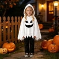 thumbnail image 5 of RMGVDSD Toddler Kids Baby Boys Clothes Halloween Ghost Poncho Cape Hooded Top Long Pants 2Pcs Holiday Party Fancy Dress Up Outfit Kids Boy Clothes, 5 of 9