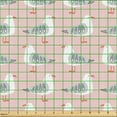 thumbnail image 2 of Ambesonne Pink and Orange Fabric by the Yard Upholstery, Pastel Seagulls, 3 Yards, Blush Dark Salmon and Grey, 2 of 5