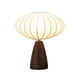 thumbnail image 2 of Lámpara de mesa pequeña de tela de madera maciza para el hogar, lámpara de noche para dormitorio, estudio, dormitorio, luz de noche LED, lámpara de ambiente, decoración, lámpara de mesa de tela, 2 of 7
