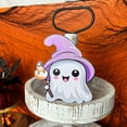 thumbnail image 2 of Chamoist White Ghost Decor,Cute Ghost Halloween Table Decor,Cute Ghost Halloween Decorations,Halloween Cute Little Ghost Tray Ornament Ghost Pumpkin Festival Decoration Desktop Ornament, 2 of 6