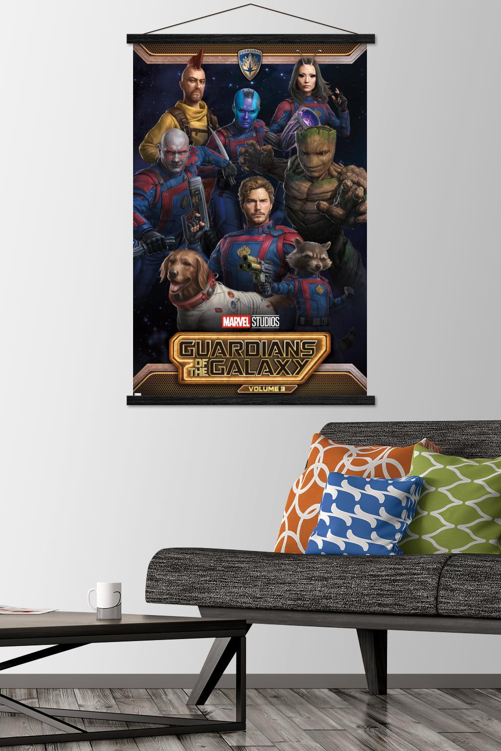 Marvel Guardians of the Galaxy Vol 3 - Group Wall Poster with Magnetic Frame, 22.375" x 34"