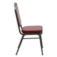 thumbnail image 3 of HERCULES Series Crown Back Stacking Banquet Chair in Burgundy Vinyl - Silver Vein Frame, 3 of 9
