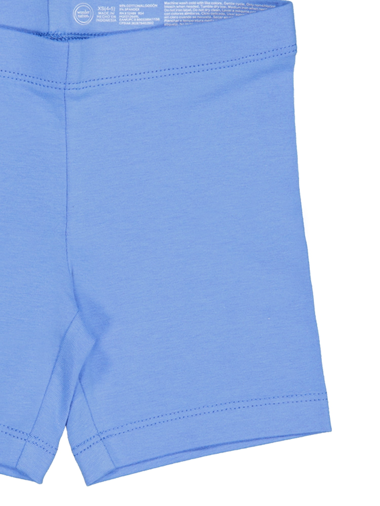 Wonder Nation Girls Bike Short, 2-Pack, Sizes 4-18 & Plus