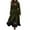 Green, variant on Women's 2025 Bohemian Style Double Breasted Wool Blend Coat, Mid-Length Trench Coat with Lapel Collar, Slim Fit Overcoat, Elegant Fall Winter Outerwear, Classic Solid Color (Belt Not Include) Pink M