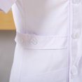 thumbnail image 1 of Traje de cuello blanco, bata de manga larga, ropa de invierno, manga corta, ropa de trabajo para enfermeras de laboratorio y farmacia, ropa de aislamiento ajustada, 1 of 4