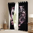 thumbnail image 3 of Castle Fairy Dragon Blackout Curtains Set of 2 (52x84 Each),Sakura Window Curtains, 3 of 6