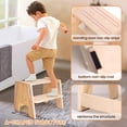 thumbnail image 2 of Step Stool, taburete Woodure de 2 escalones con altura regulable para niños pequeños, 2 of 6