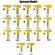 thumbnail image 2 of Juego de boquillas de pulverización con revestimiento uniforme, diseño antiobstrucciones para una pulverización sin esfuerzo, boquillas de carburo de tungsteno de alta calidad ideales para trabajos, 2 of 5