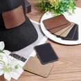 thumbnail image 5 of 9PCS Rectangular Blank Hat Patches (Black Coconut Brown Coffee 3.5x2.5 inch) Sew on Leather Patch Label Tags Leatherette Patch Garment Clothing Labels for Hat Scarf Jeans Dolls DIY, 5 of 7