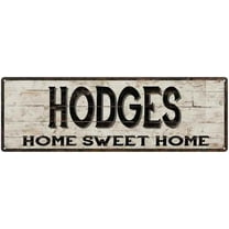 HODGES Rustic Home Sweet Home Sign Gift 6x18 Metal Decor 206180084428