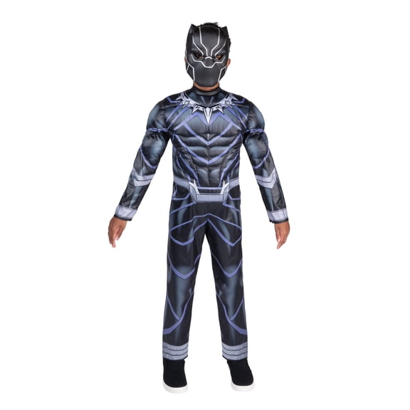Marvel's Black Panther Halloween Costume for Children, Boy's Size S (6/7), by Jazwares