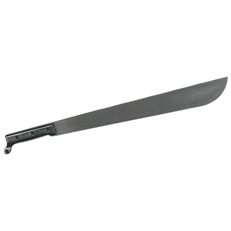 Ontario 18" Sawback Fixed Carbon Steel Blade Black Handle Machete 18S 