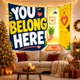 thumbnail image 3 of You Belong Here with Letters Left Surrounded Radiating, Mystical Fantasy for Space Lovers, Galaxy Room Decor, Valentine'S Day Gift, Tapestry Wall Hanging for Bedroom and Dorm, 3 of 7