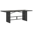 thumbnail image 2 of vidaXL 7 Piece Garden Dining Set with Cushions Black Poly Rattan, 2 of 4