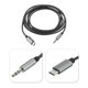 thumbnail image 2 of Cable USB C a 3,5mm Macho Audio Auxiliar Unique Bargains 6.6 Pies Gris, 2 of 4