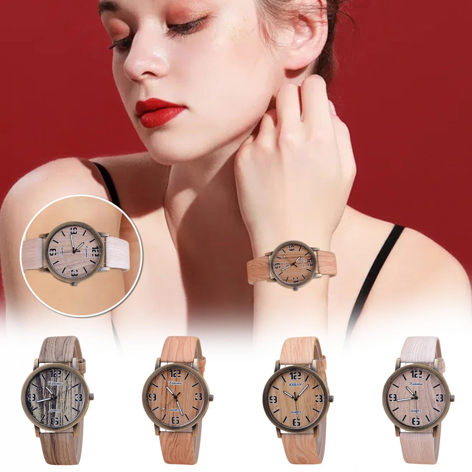 Buy Womens Dress Watches for Gift Slim Ultra-Thin Minimalist Waterproof  Quartz Wrist Watch for Ladies Black Stainless Steel Unique Stylish Relogio  Feminino Luxury Design, Rose Golden, Women Standard at