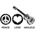 thumbnail image 2 of CafePress - Peace Love Ukulele Mug - 11 oz Ceramic Mug - Novelty Coffee Tea Cup, 2 of 4