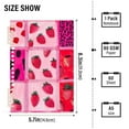 thumbnail image 3 of Ckdifva Strawberries and Pink Leopard A5 Ring Binder Notebook Journey Note Diary College Ruled Study 60 Pages, 3 of 8
