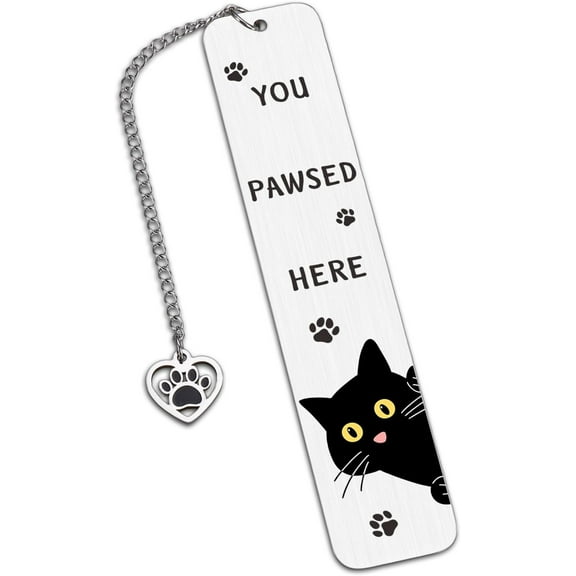 Cat Bookmarks for Kids Women Black Cat Gifts for Cats Lovers Cats Themed Gifts - Book Marks for Reading Women Stocking Stuffers for Teen Cute Bookmarks Halloween Basket Stuffers