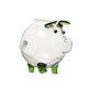 thumbnail image 3 of Alcancía con forma de caja de monedas, adorno transparente, decoración decorativa de animales, cerdo, dinero. Verde y 10cm, 3 of 8