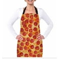 thumbnail image 2 of Yehwow Pizza Pepperoni Bib Apron For Kitchen BBQ Gardening With Adjustable Neck Strap 27x31 Inch, 2 of 4