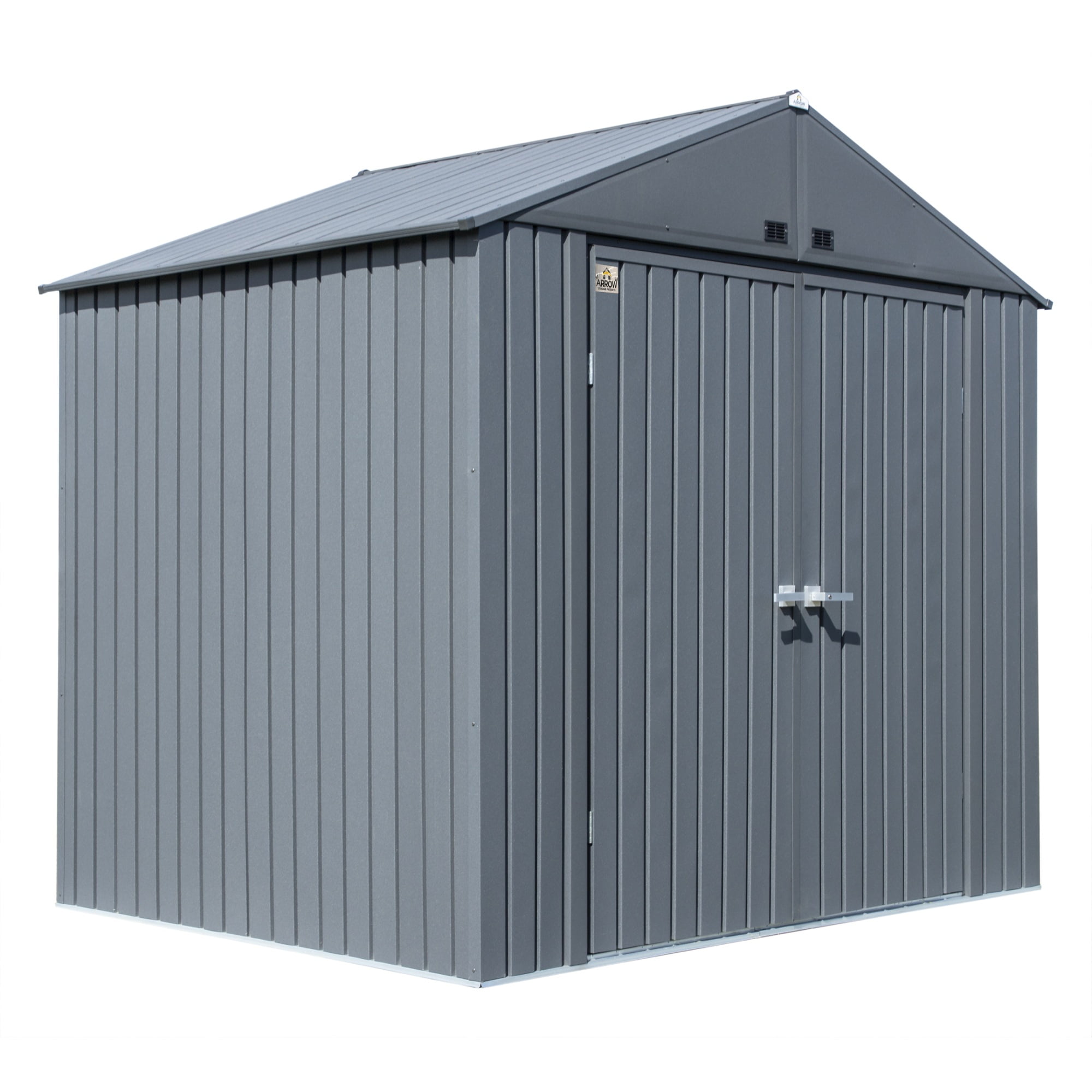 Arrow Elite Steel Storage Shed, 8x6, Anthracite
