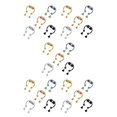 thumbnail image 1 of Minnieouse 5 pares de anillos para la nariz que no perforan el segmento Tragus Lodestone moda estilo punk joyería del cuerpo aro Clip en Type1 NO1, 1 of 6