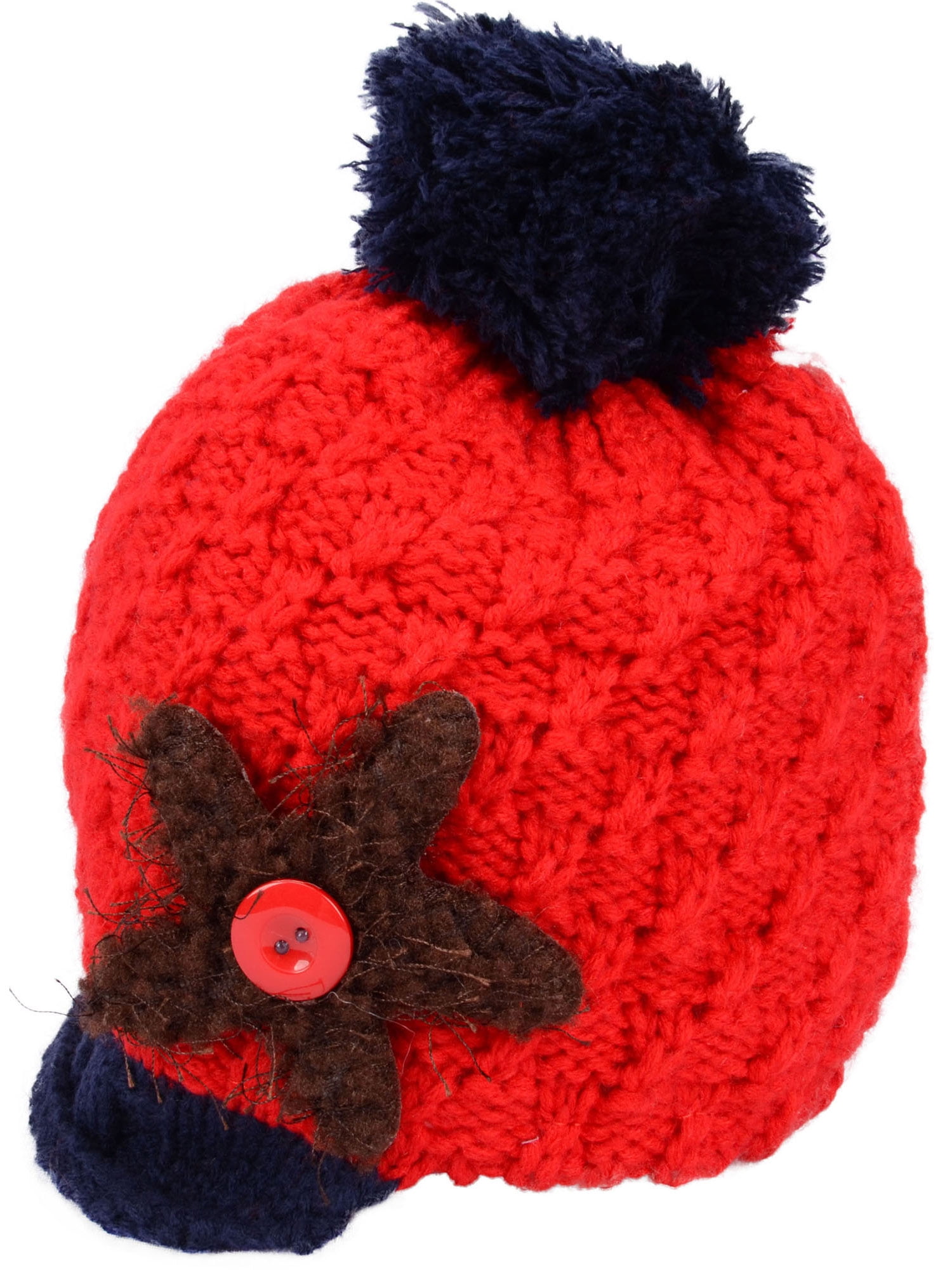 Kids Boys Girls Toddler Beanie Winter Warm Starfish Décor Skull Visor Hat Cap