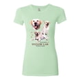 thumbnail image 2 of If It's Not a Yellow Lab It's Just a Dog Gift | Womens Dog Lover Slim Fit Junior Tee, Mint, Small, 2 of 3