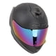 thumbnail image 3 of Casco de motocicleta con protección multicapa, cálido, transpirable, cómodo, con capa de protección, casco integral para andar en bicicleta, lente de color negro mate M, 3 of 14