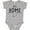 AC-Heather Grey, variant on Inktastic It's Home- Alabama State Outline DIstressed Text Boys or Girls Baby Bodysuit