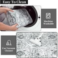 thumbnail image 4 of Vintage Washable Rugs 8 x 10 Rug for Living Room Soft Bedroom Rug Boho Large Area Rug Non Slip Throw Rugs Non Shedding Stain Resistant Carpet for Nursery Dining Room 8'x10' Grey, 4 of 8