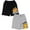 Lion king, black / gray, variant on Disney Mickey Mouse Toddler Boys Fleece 2 Pack Shorts Toddler to Little Kid
