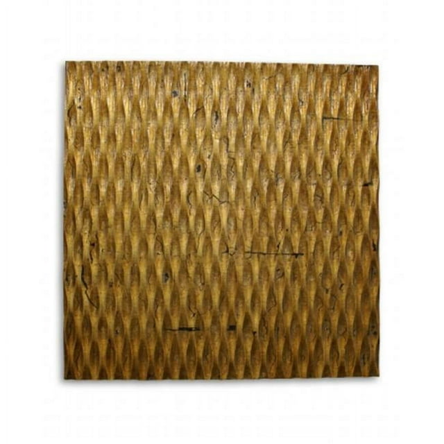 Screen Gems SGWB-83 Metallic Ridge Gold Wall Art- 36 x36 in.