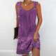 thumbnail image 2 of Vestido de Verano para Mujeres, Moda Color Sólido Bolsillo sin Mangas Vestido Casual Cuello en V Hecho de Poliéster Ligero para Primavera Verano, Vestido de Verano Casual, 2 of 5
