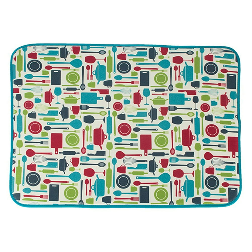 NK 24'' x 18'' Extra Large Household Silicone Dish Drying Mat Kitchen