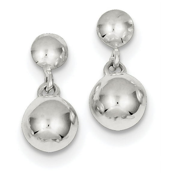 Primal Silver Sterling Silver 8mm Dangle Ball Earrings