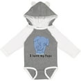thumbnail image 3 of Inktastic I Love My Pops Elephant Blue Boys Long Sleeve Baby Bodysuit, 3 of 5