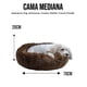 thumbnail image 5 of Cama para perro Lunics Antiestres Mediana Café Peluche, 5 of 8