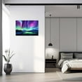 thumbnail image 3 of ZHONGYUTONG Northern Lights Wall Art Colorful Aurora Borealis Painting Forest Mountain Canvas Prints Nature Landscape Home Decor Framed (16.00" x 24.00"), 3 of 5
