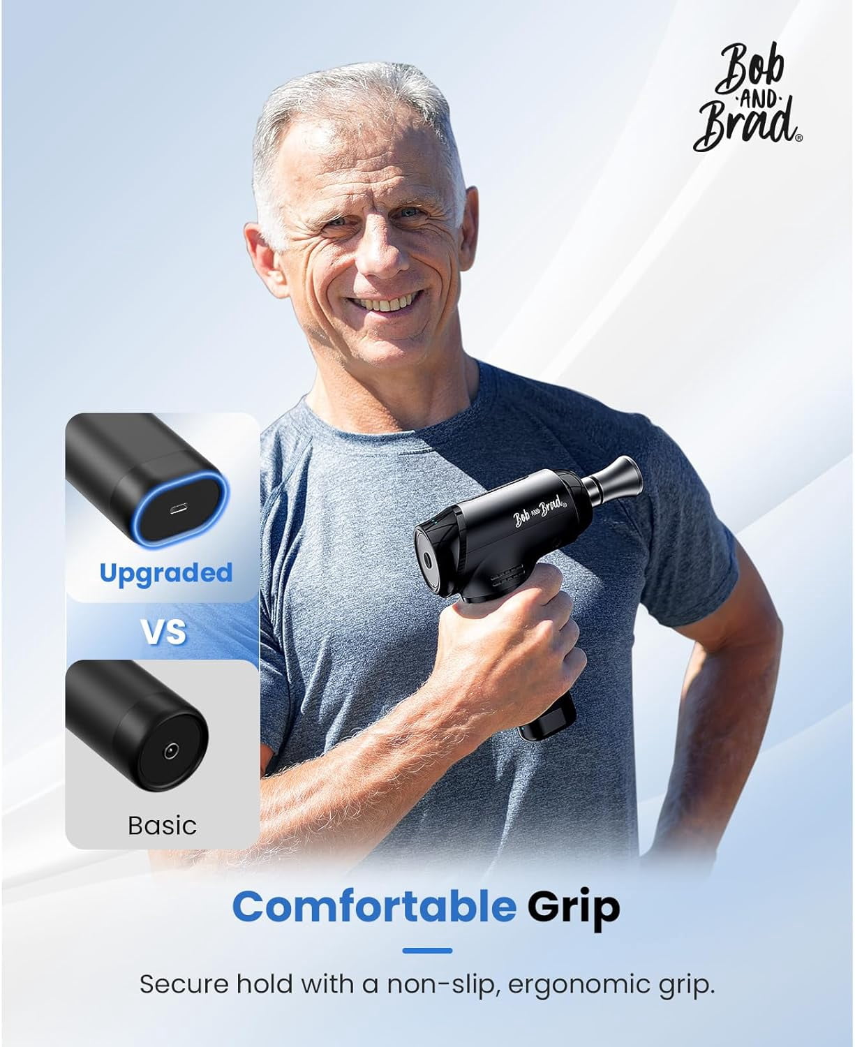BOB AND BRAD T2 Max Massage Gun with Metal Head,Professional Muscle Massage Gun Portable