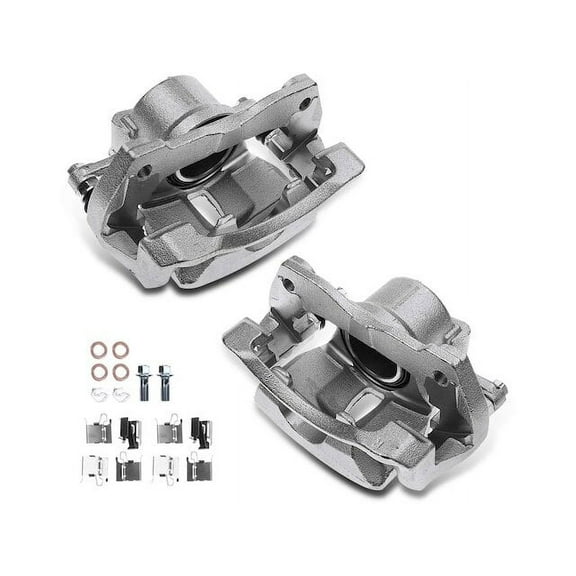 Brake Caliper Set 2 - Compatible with 2009 - 2019 Toyota Corolla - Autopart Premium