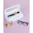 thumbnail image 4 of Caja organizadora de plástico para herramientas de manicura, limpia y esterilizante, con tapa transparente, bandeja desinfectante, tapa transparente para pinzas de uñas, peluquería, spa y manicura., 4 of 5