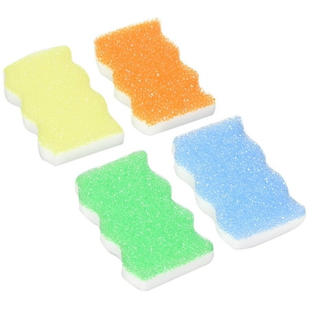 Eraser, 4 Pack, Scrub side Made from unique scratch free Flex texture material that removes abrasive surface debris By Scrub Daddy