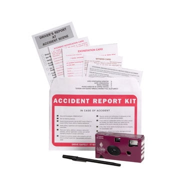 J. J. Keller Automotive Accident Report Kit with Disposable Camera